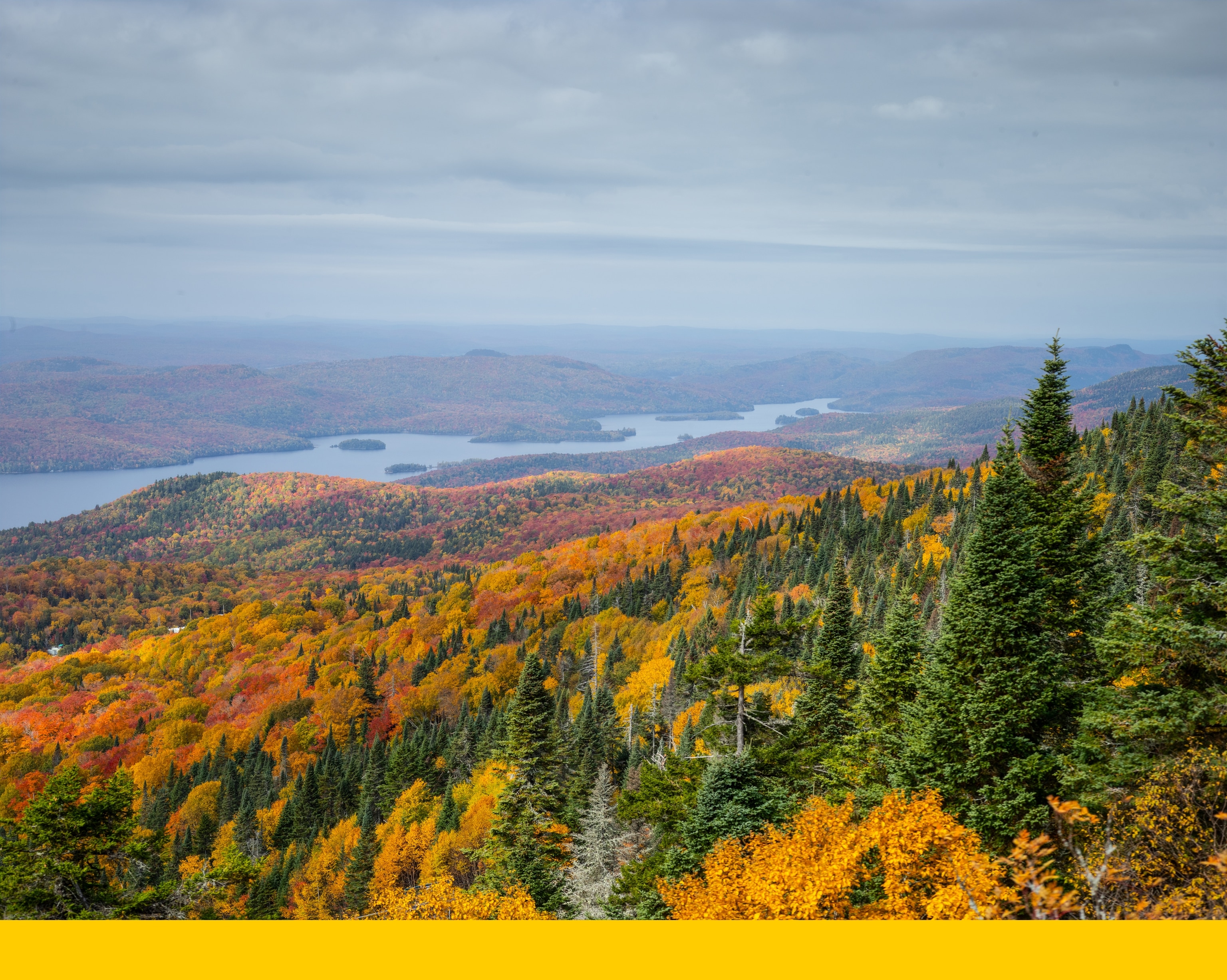 A photograph of fall foliage at Mont-Tremblant.